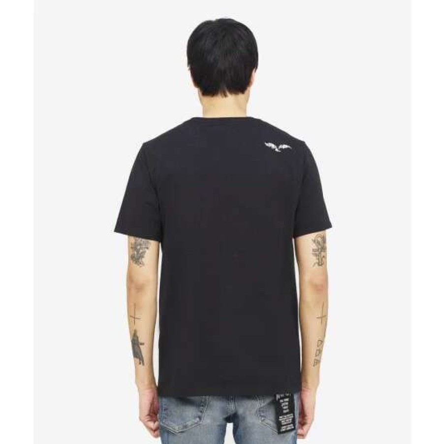 Men * | Cult Of Individuality S/S Crew T Lucky Bastard "Lucky Spider" T-Shirts Black