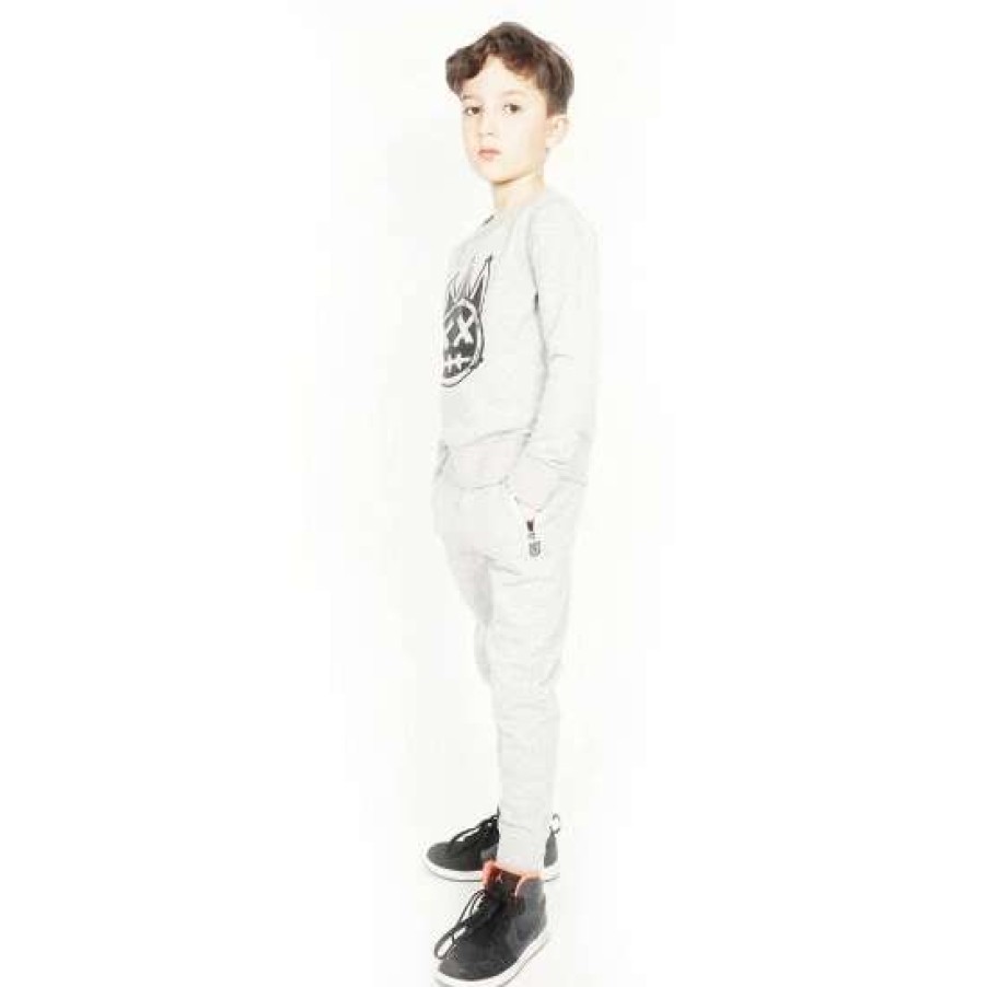 Kids * | Cult Of Individuality Kid'S Fleece Sweat Pants Boy Clothing Heather Grey