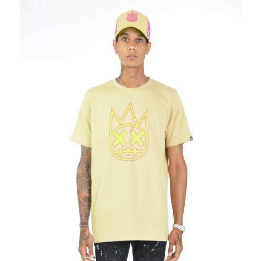 Men * | Cult Of Individuality T-Shirt Clean Shimuchan Logo Short Sleeve Crew Neck Tee T-Shirts Yellow