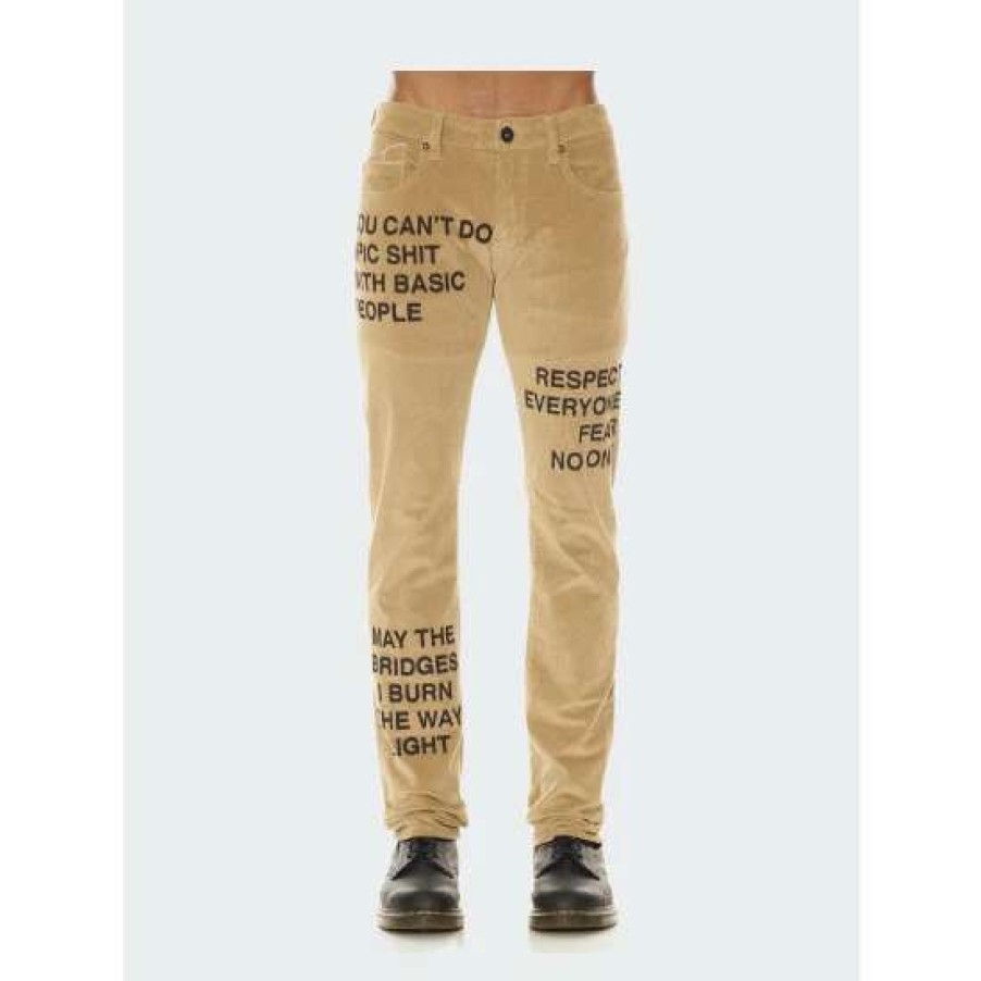 Men * | Cult Of Individuality Men'S Rocker Slim Jeans Denim & Bottoms Beige