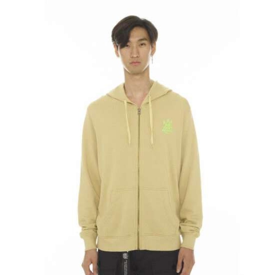 Men * | Cult Of Individuality French Terry Zip Hooded Sweatshirt Sweatshirts, Sweaters & Hoodies Bamboo