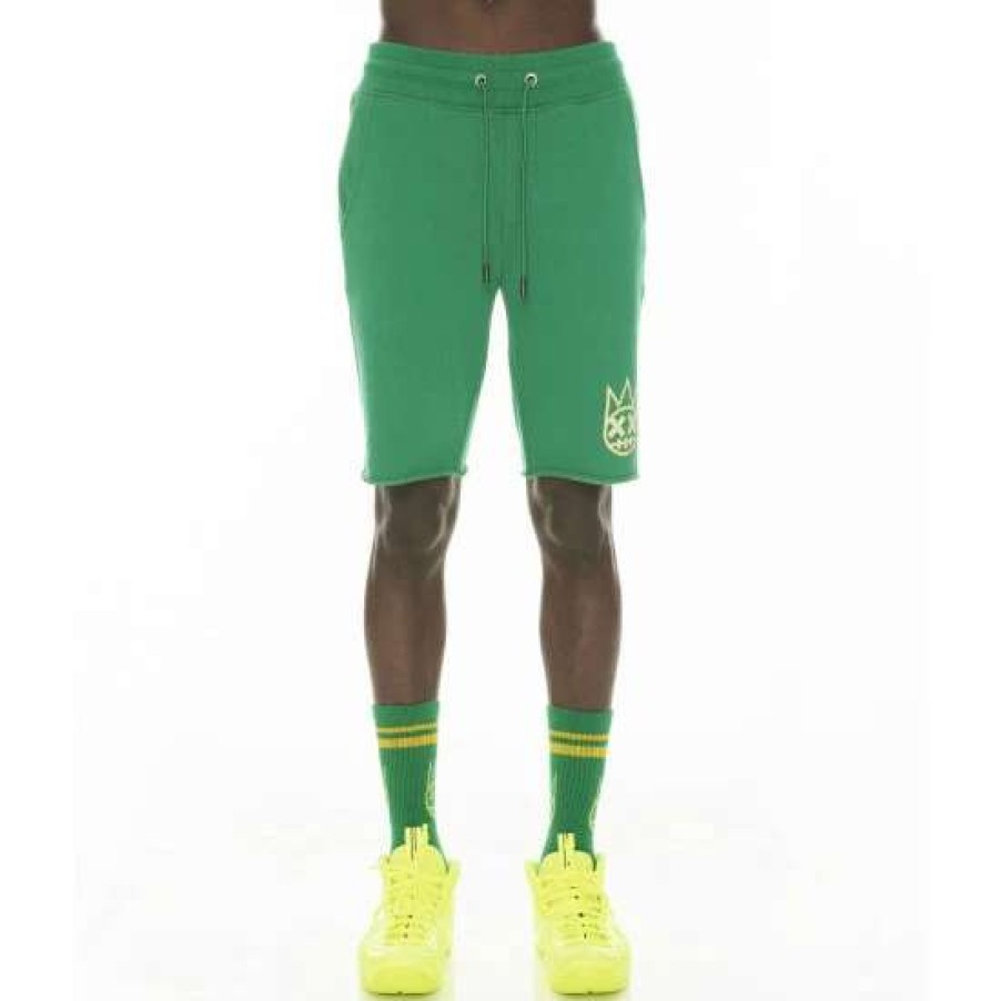 Men * | Cult Of Individuality Cult Logo Sweatshort Shorts Kelly Green