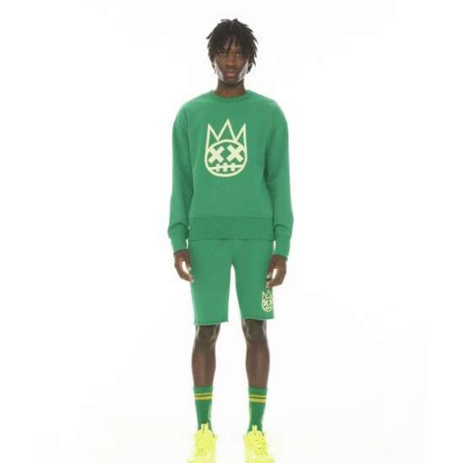 Men * | Cult Of Individuality Cult Logo Sweatshort Shorts Kelly Green