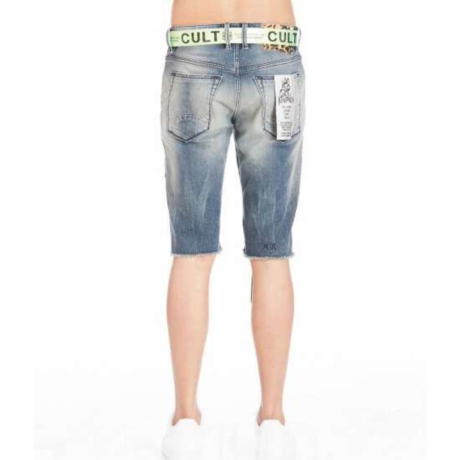 Men * | Cult Of Individuality Belted Rocker Short Shorts Moss